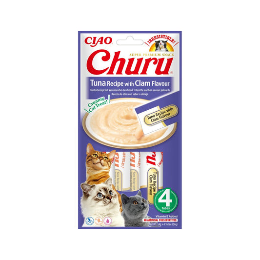 CHURU CAT ATUN CON ALMEJA 4 X 14 GR