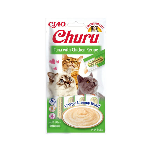 CHURU CAT ATUN CON POLLO 4 X 14 GR