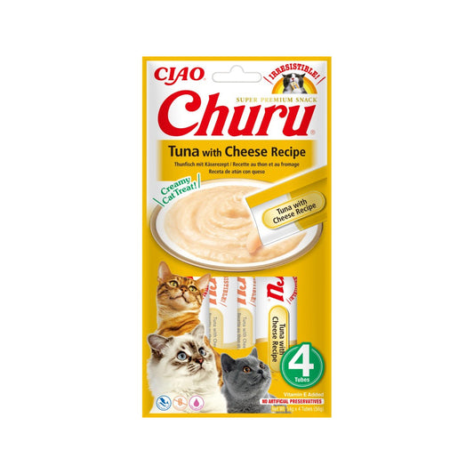 CHURU CAT ATUN CON QUESO 4 X 14 GR