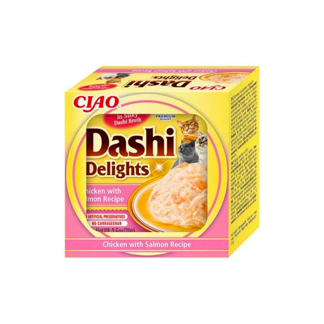 CHURU CAT DASHI POLLO CON SALMON 70 GR