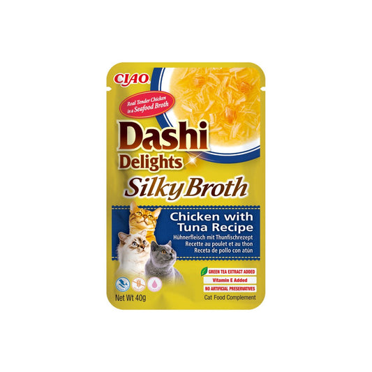 CHURU CAT DASHI SILKY BROTH POLLO Y ATUN 40 GR