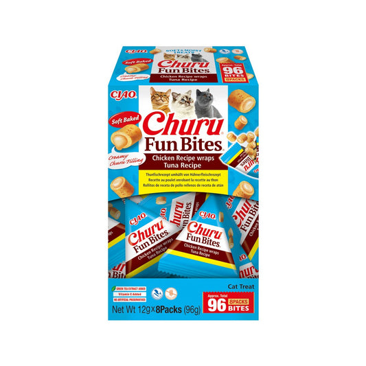 CHURU CAT FUN BITES ATUN CAJA 12 GR X 8 PACKS (96 GR) EU742