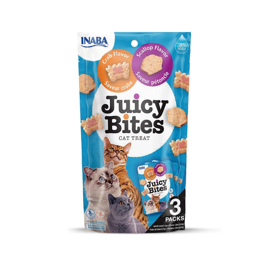 CHURU CAT JUICY BITES VIEIRA Y CANGREJO 3 X 11G
