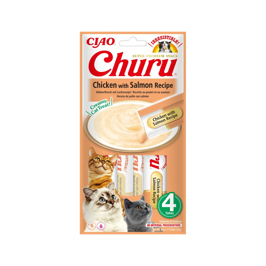 CHURU CAT POLLO CON SALMON 4 X 14 GR