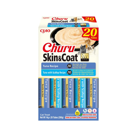 CHURU CAT SKIN & COAT VARIEDADES DE ATUN CAJA 20 X 15 GR EU131