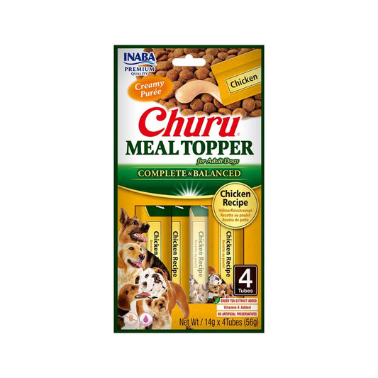 CHURU DOG MEAL TOPPER POLLO 4 X 14 GR
