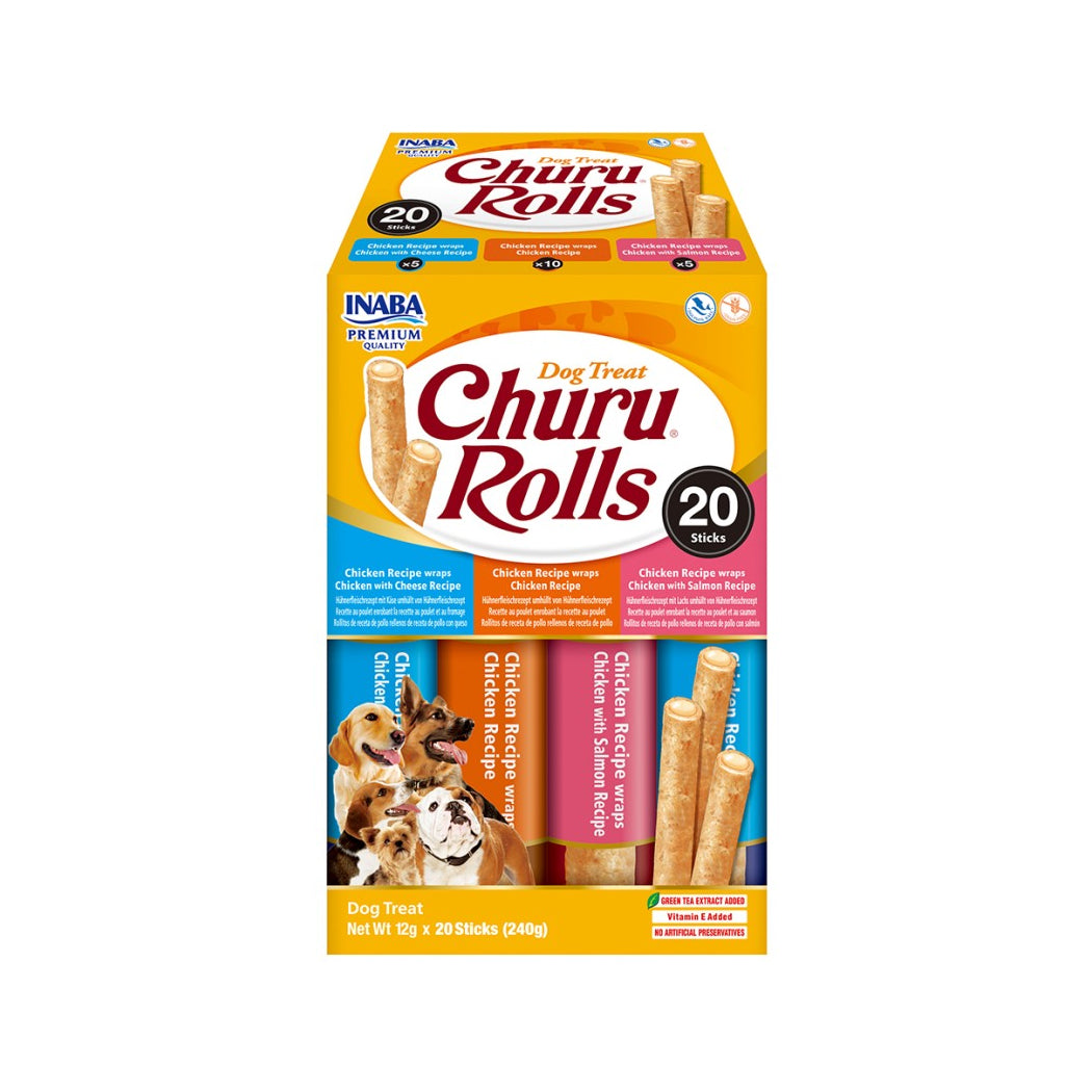 CHURU DOG ROLLS VARIEDADES CAJA 20 X 12 GR EUD734