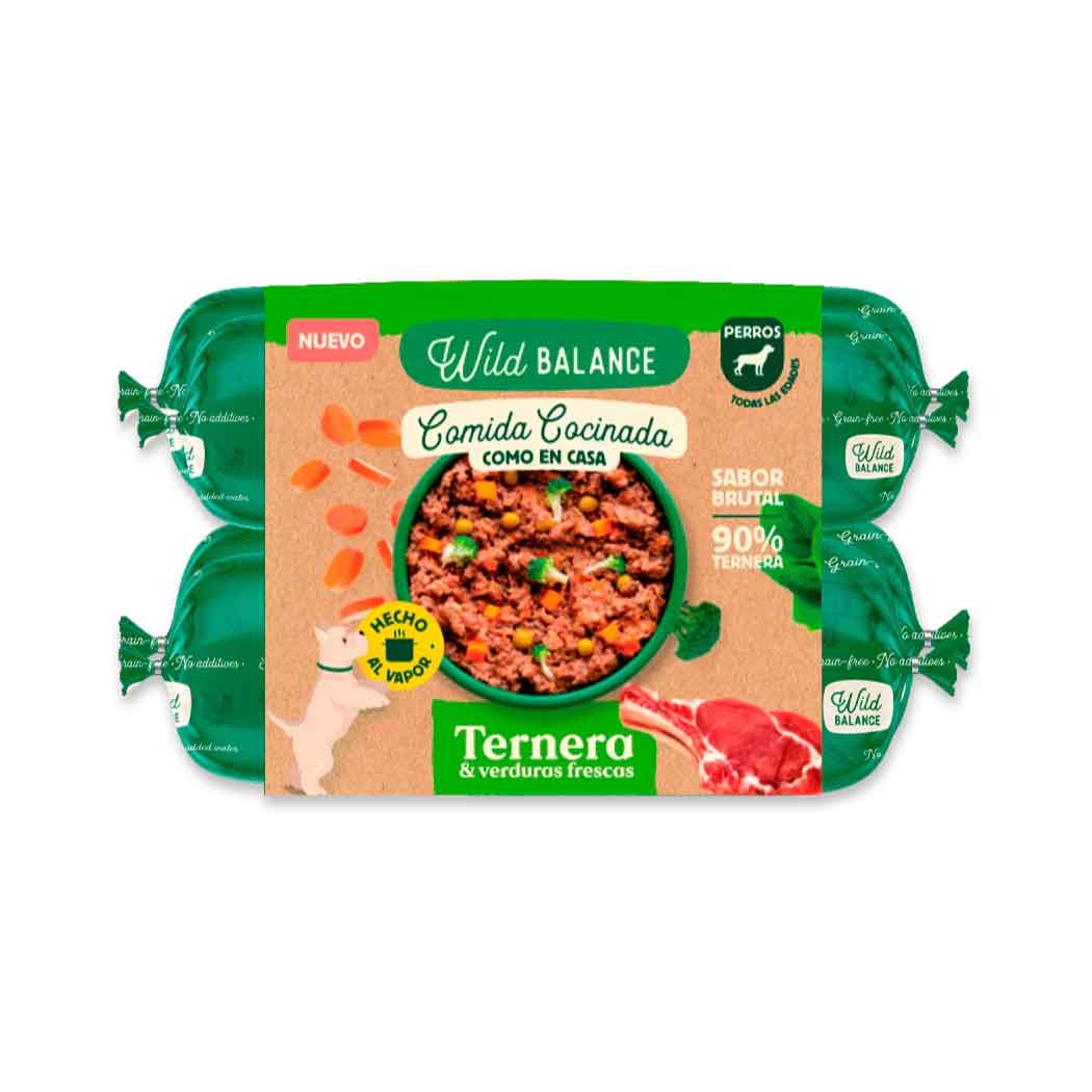 Comida Cocinada de Ternera con verduras para perros