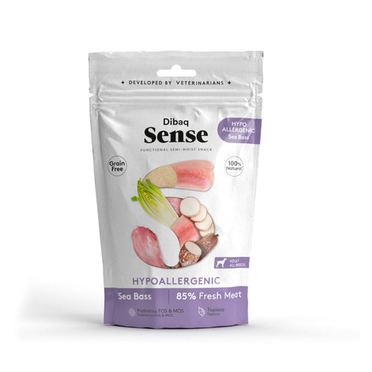 Dibaq Sense Snack Hipoalergénico Lubina 100g