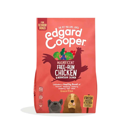 Edgard & Cooper Pollo de corral y salmón noruego frescos (senior)