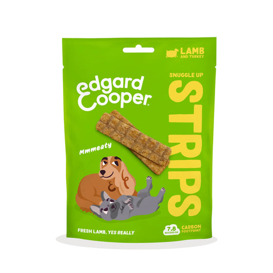 Edgard & Cooper Tiras de Cordero y Pavo 75g