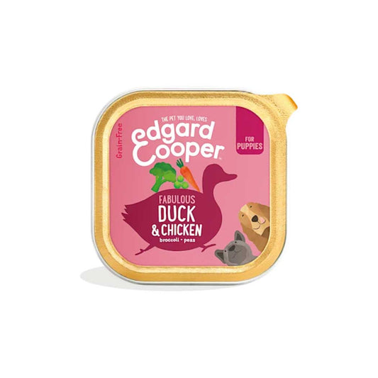 Edgard & Cooper tarrina con Pato y pollo para perros