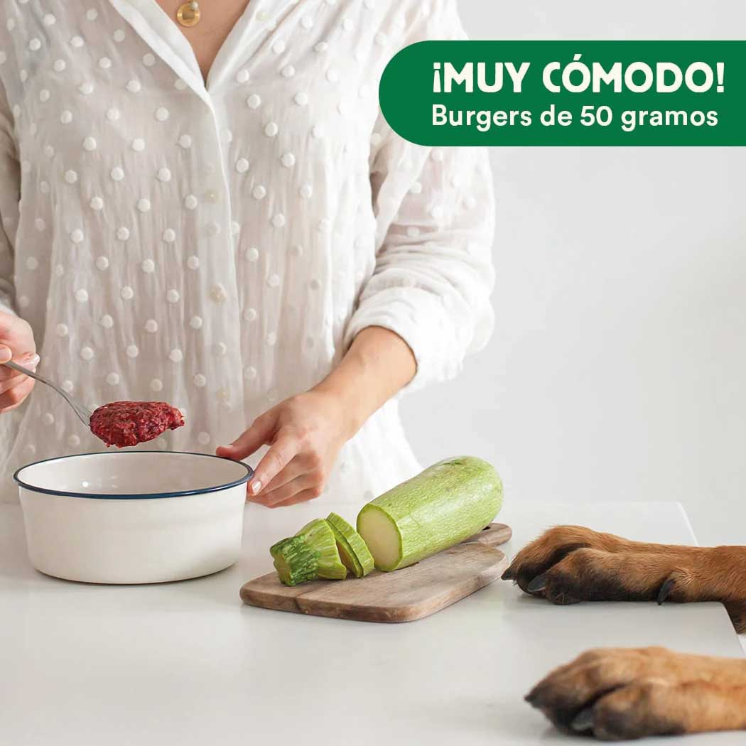 Menú BARF de Pollo con verduras frescas para perros