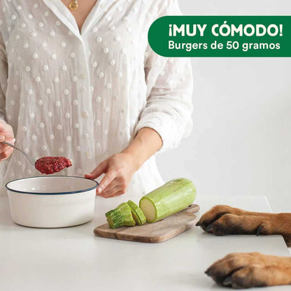 Menú BARF de Pollo con verduras frescas para perros