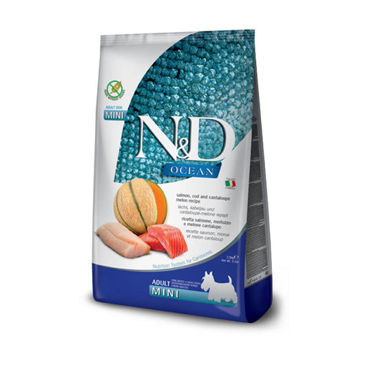 N&D Ocean Mini con salmón, bacalao y melón