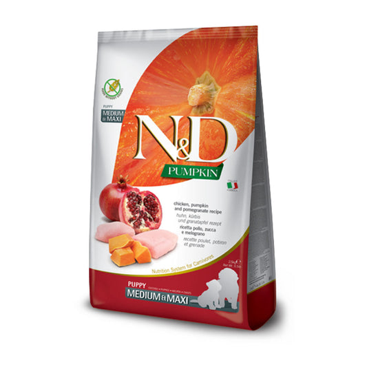 N&D Pumpkin Puppy Medium & Maxi con pollo y granada