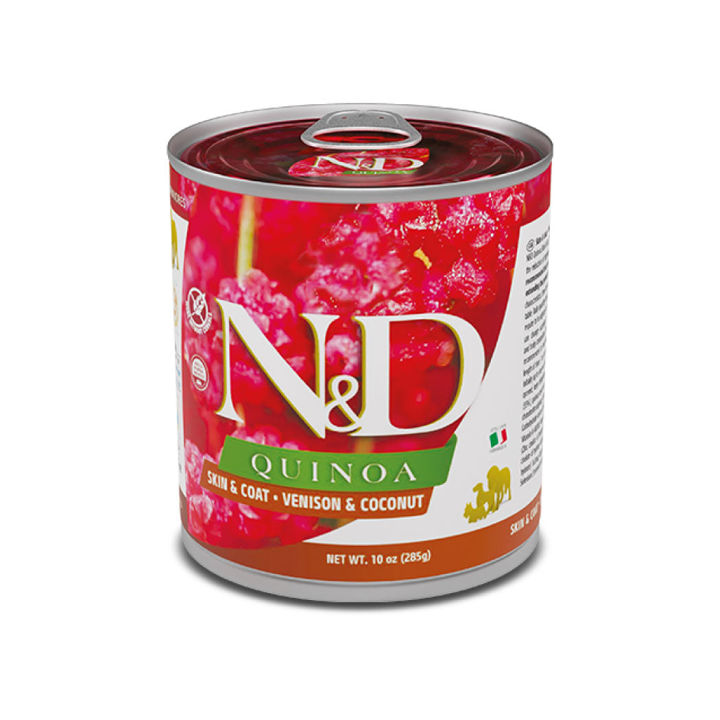 N&D Quinoa Skin & Coat · Venison & Coconut 285g