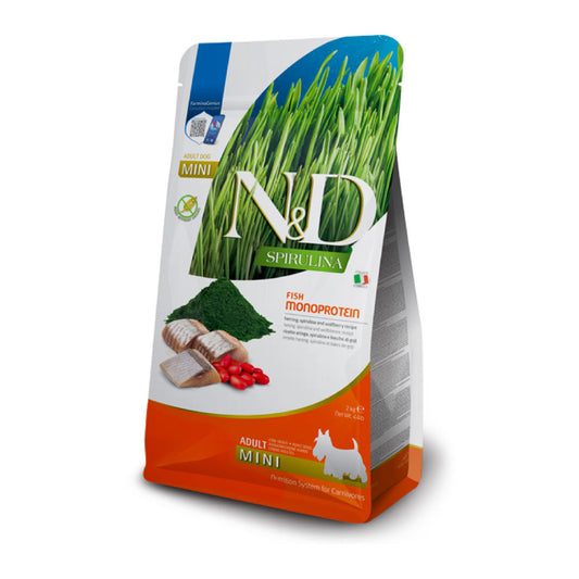 N&D Spirulina Mini con arenque, espirulina y bayas de goji