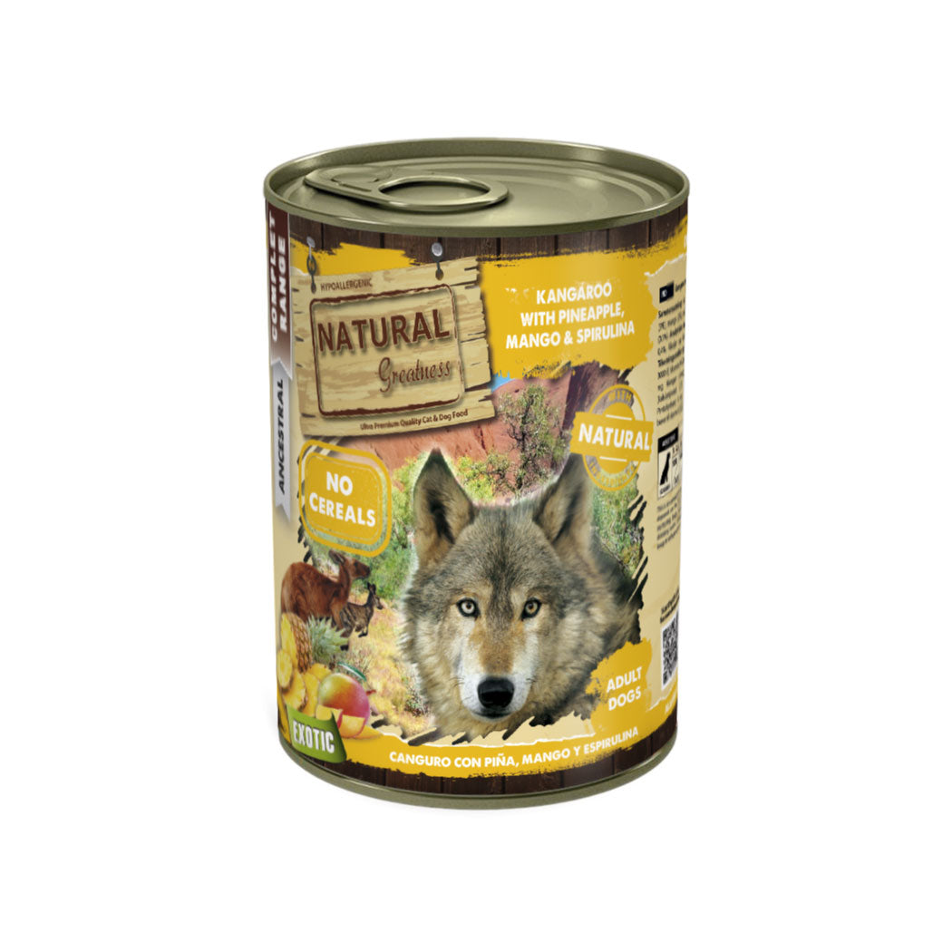 Natural Greatness CANGURO CON PIÑA, MANGO Y ESPIRULINA 400g