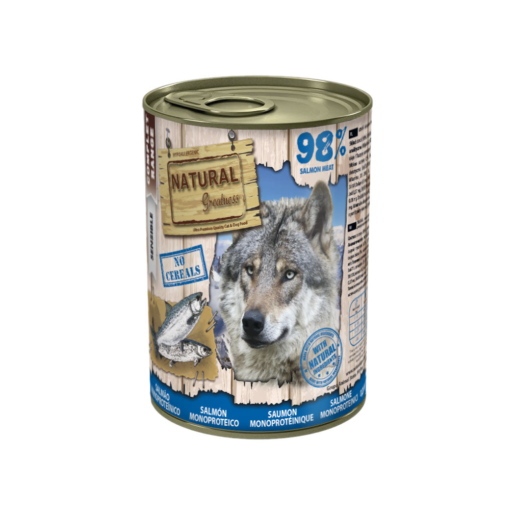 Natural Greatness RECETA MONOPROTEICA DE SALMÓN 400g