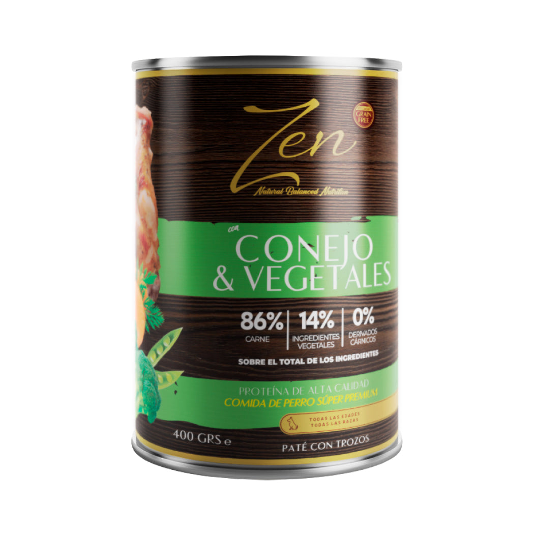 Paté con trozos de Conejo y Vegetales 400g