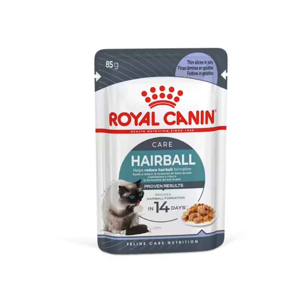 Royal Canin húmedo Hairball Care Finas láminas en gelatina 85g