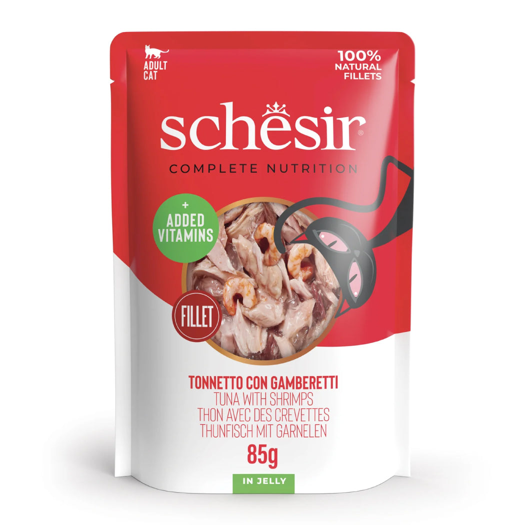 Schesir Atún con Gambas pouch en gelatina 85g