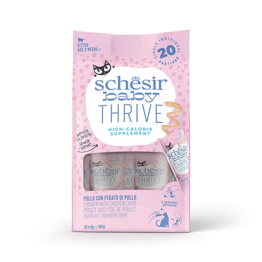 Schesir Baby Thrive Pollo con Hígado de pollo 8x20*8g