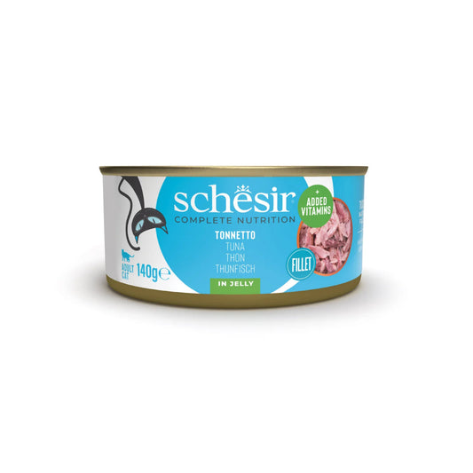 Schesir lata gato Atún en gelatina 140g