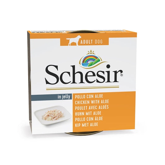 Schesir lata perro Pollo Con Aloe 150g