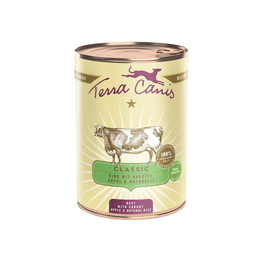 Terra Canis Classic Buey con zanahoria, manzana y arroz integral 400g