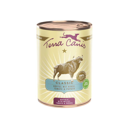 Terra Canis Classic Búfalo con mijo, tomate y papaya 400g