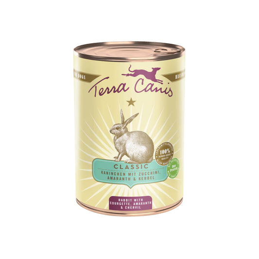 Terra Canis Classic Conejo con calabacín, amaranto y perifollo 400g