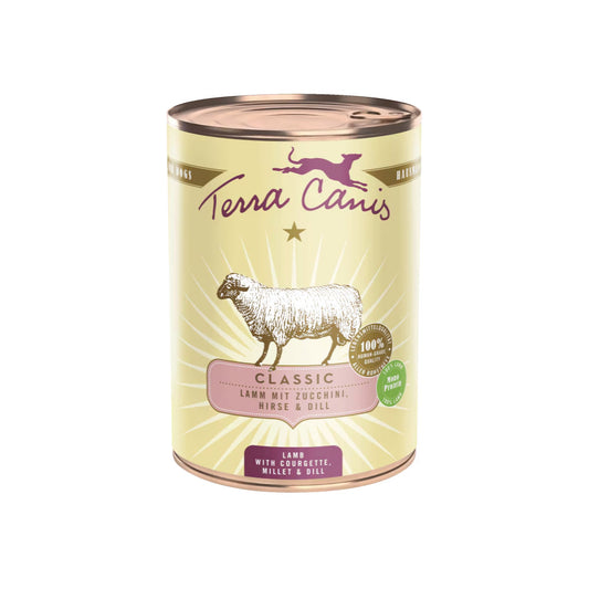 Terra Canis Classic Cordero con calabacín, mijo y eneldo 400g