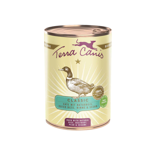 Terra Canis Classic Pato con arroz integral, remolacha, pera y sésamo 400g