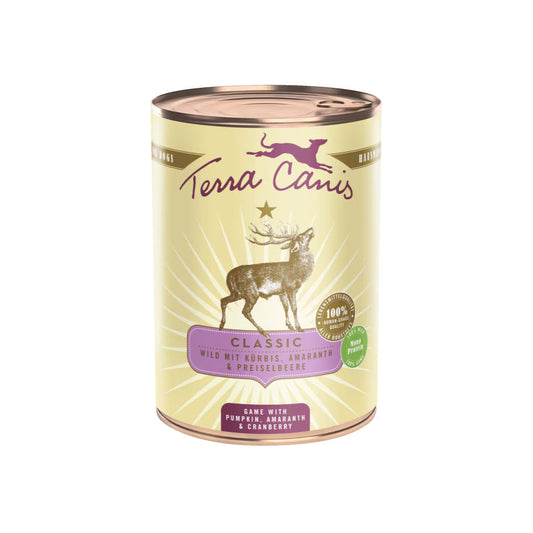 Terra Canis Classic Venado con calabaza, amaranto y arándanos rojos 400g