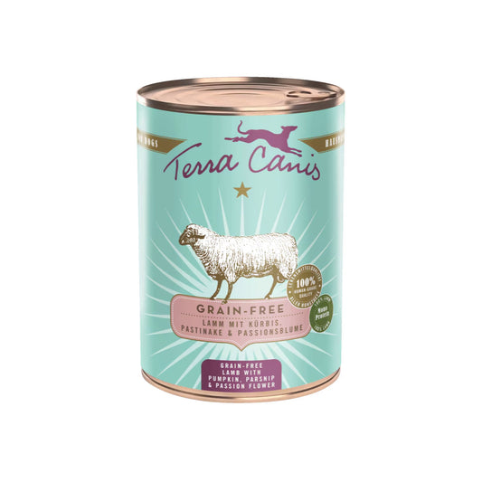 Terra Canis Grain-free Cordero con calabaza, chirivía y flor de la pasión 400g