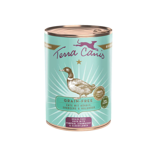 Terra Canis Grain-free Pato con calabaza, fresa y saúco 400g