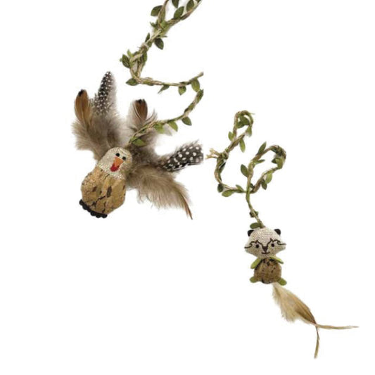 CAT TOY LEAVES W/CATNIP ASS.SUB 7cm