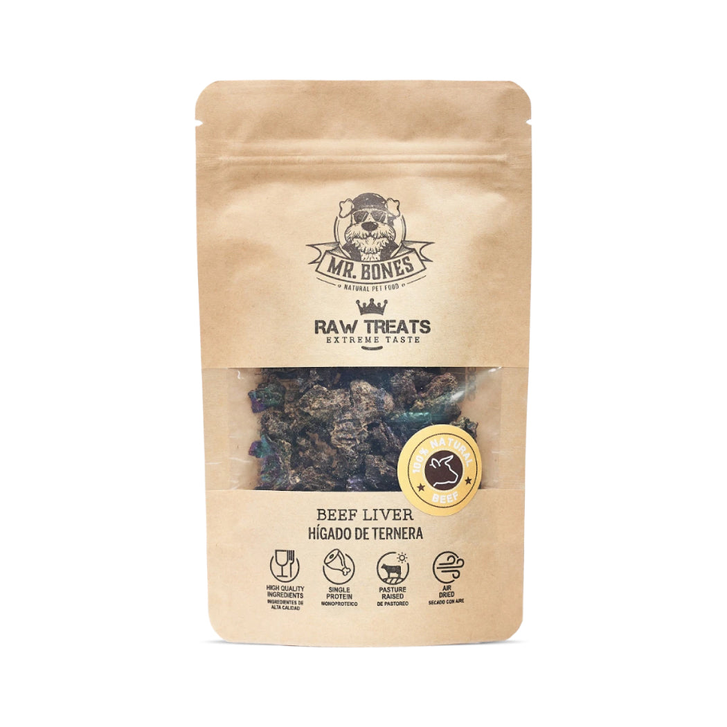 Mr Bones Raw Treats Hígado de ternera 45g