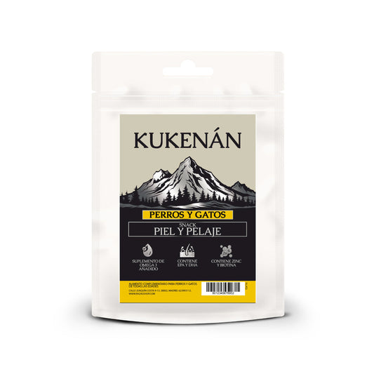 Kukenán Snack Piel y Pelaje para perros y gatos 70g