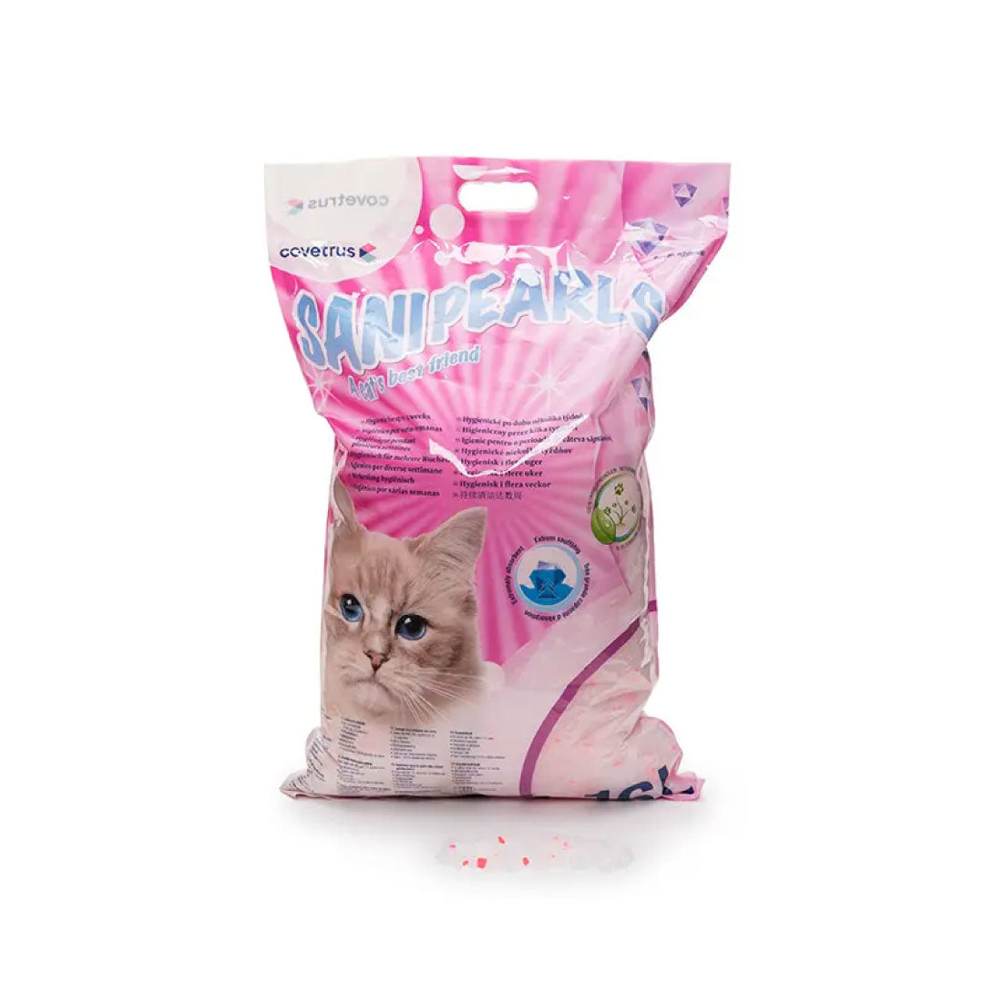 ARENA PARA GATO DE SILICE ROSA SANIPEARL COVETRUS