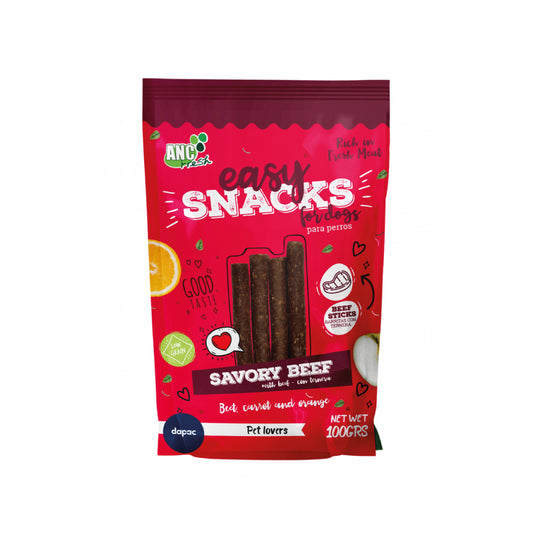 Fresh Easy Snacks Savory Beef para perros 100 g